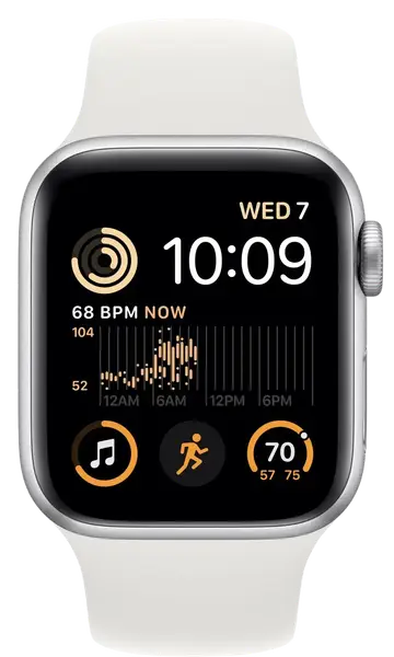 Смарт-годинник Apple Watch SE 2 40/Silver Aluminum/White Sport LTE (MNPP3)