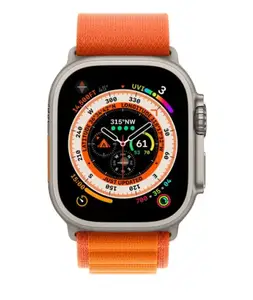 Смарт-годинник Apple Watch Ultra Titanium/Orange Alpine Loop L LTE (MQFM3)