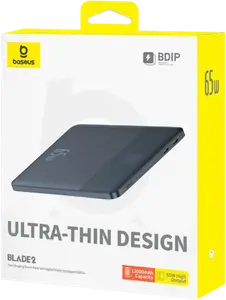 Зовнішній акумулятор (павербанк) Baseus Blade2 65W 12000mAh Blue P10063801323-00
