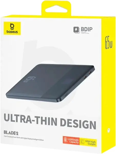 Зовнішній акумулятор (павербанк) Baseus Blade2 65W 12000mAh Blue P10063801323-00
