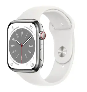 Смарт-годинник Apple Watch 8 45/Silver Steel/White Sport LTE (MNKE3) Смарт-годинник Apple Watch 8 45/Silver Steel/White Sport LTE (MNKE3)