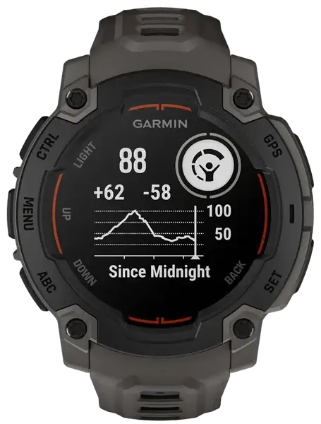 Смарт-годинник Garmin Instinct E 45mm Black with Charcoal Band (010-02933-00)
