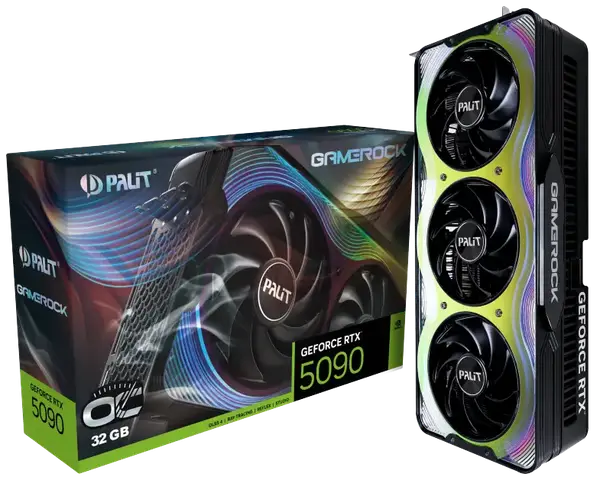 Відеокарта Palit GeForce RTX 5090 GameRock OC (NE75090S19R5-GB2020G)