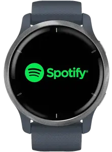 Смарт-годинник Garmin Venu 2 Silver Bezel with Granite Blue Case and Silicone Band (010-02430-10/00)