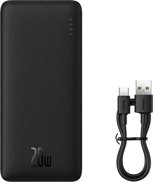 Зовнішній акумулятор (павербанк) Baseus Airpow Fast Charge 30000mAh 20W Black (PPQD090101)