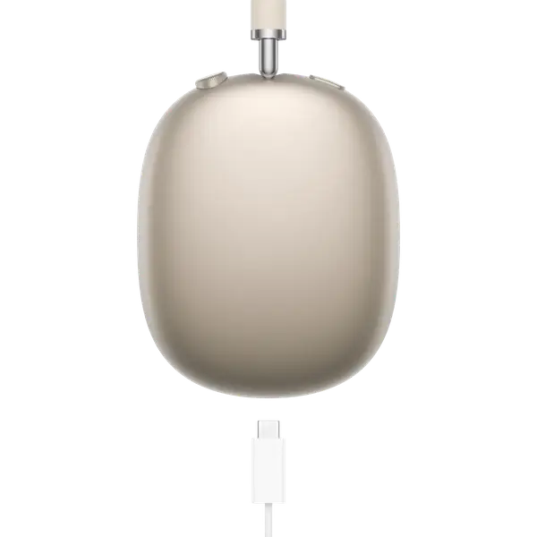 Навушники з мікрофоном Apple AirPods Max USB-C Starlight (MWW53)