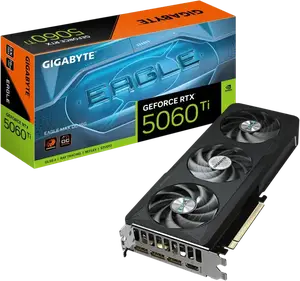 Відеокарта Gigabyte GeForce RTX 5060 Ti Eagle Max OC 16GB GDDR7 DLSS4 (GV-N506TEAGLEMAX OC-16GD)