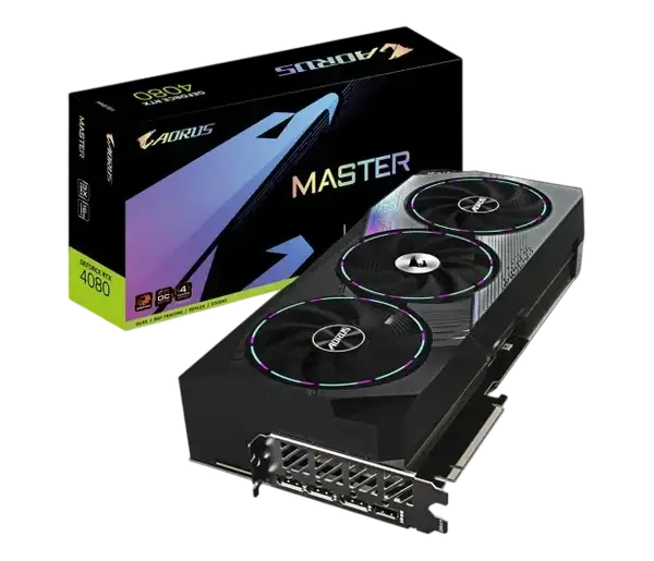Відеокарта Gigabyte GeForce RTX 4080 AORUS MASTER 16GB GDDRX6 (GV-N4080AORUS M-16GD)