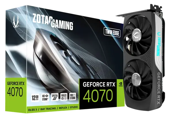 Відеокарта Zotac GeForce RTX 4070 Twin Edge 12GB GDDR6X (ZT-D40700E-10M)