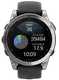 Спортивний годинник Garmin Fenix E 47mm AMOLED Stainless Steel with Black Silicone Band (010-03025-02/00)