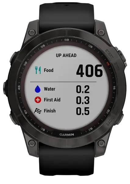 Смарт-годинник Garmin Fenix 7 Sapphire Solar Carbon Gray DLC Titanium with Black Band (010-02540-20/21)