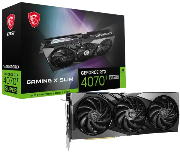 Відеокарта MSI GeForce RTX 4070 Ti SUPER 16G GAMING X SLIM