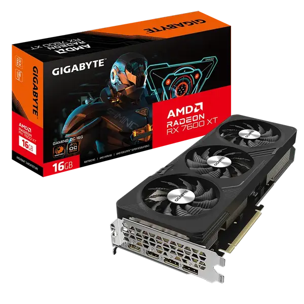 Відеокарта GIGABYTE Radeon RX 7600 XT GAMING OC 16G (GV-R76XTGAMING OC-16GD)