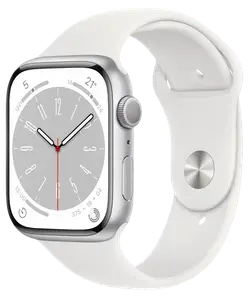 Смарт-годинник Apple Watch 8 45/Silver Aluminum/White Sport GPS (MP6N3) Смарт-годинник Apple Watch 8 45/Silver Aluminum/White Sport GPS (MP6N3)