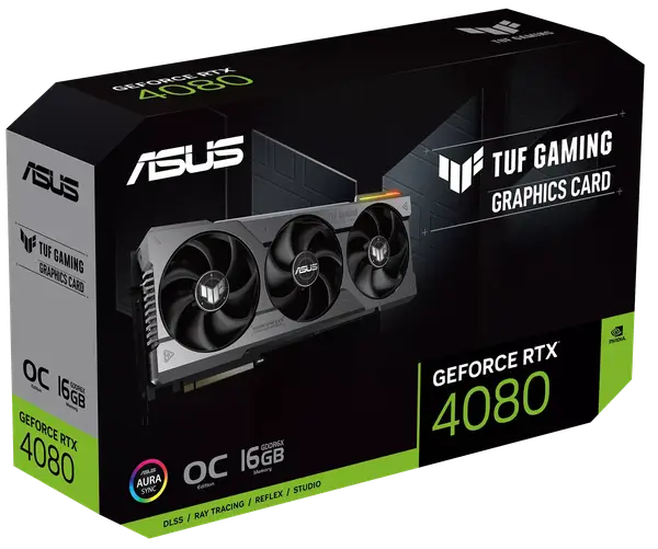 Відеокарта ASUS GeForce RTX 4080 TUF Gaming OC 16GB GDDR6X (TUF-RTX4080-O16G-GAMING)