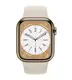Смарт-годинник Apple Watch 8 41/Gold Steel/Starlight Sport LTE (MNJC3)