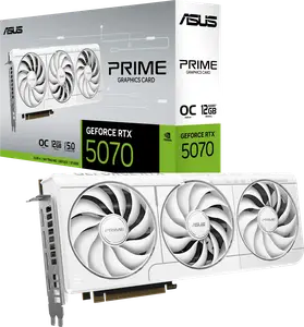 Відеокарта ASUS GeForce RTX 5070 Prime OC White 12GB GDDR7 DLSS4 (PRIME-RTX5070-O12G-WHITE)