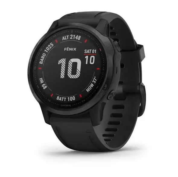 Смарт-годинник Garmin Fenix 6S Pro Black With Black Band (010-02159-14/010-02159-13)
