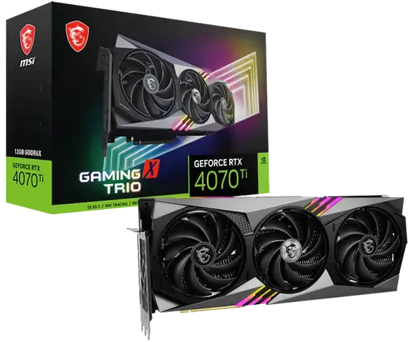Відеокарта MSI GeForce RTX 4070 Ti GAMING X TRIO 12G