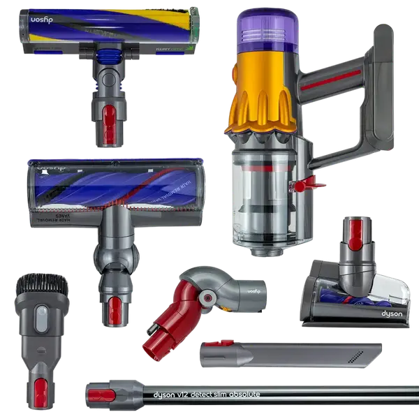 Вертикальний + ручний пилосос (2в1) Dyson V12 Detect Slim Absolute 2023 (448884-01)