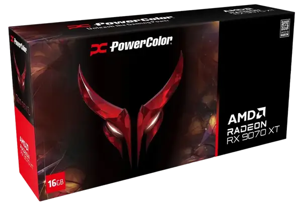 Відеокарта PowerColor Red Devil AMD Radeon RX 9070 XT 16GB GDDR6 (RX9070XT 16G-E/OC)