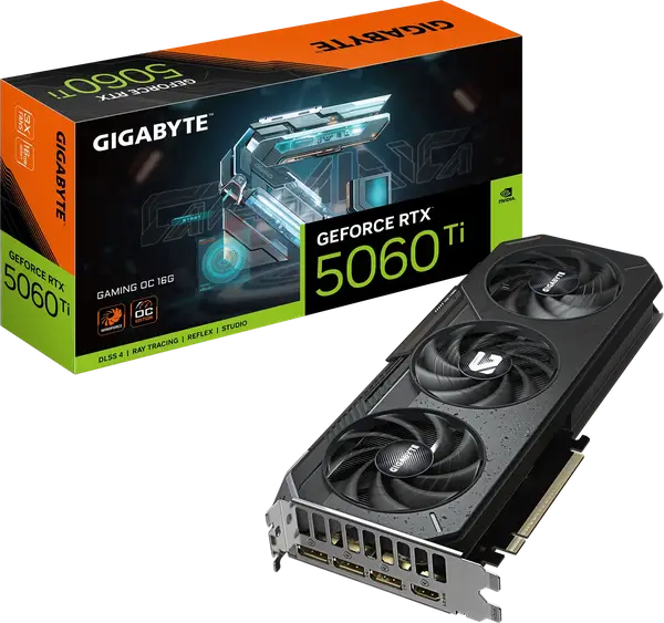 Відеокарта Gigabyte GeForce RTX 5060 Ti Gaming OC 16GB GDDR7 DLSS4 (GV-N506TGAMING OC-16GD)