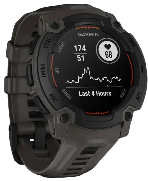 Смарт-годинник Garmin Instinct E 45mm Black with Charcoal Band (010-02933-00)