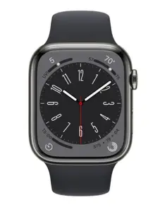 Смарт-годинник Apple Watch 8 45/Graphite Steel/Midnight Sport LTE (MNKU3)