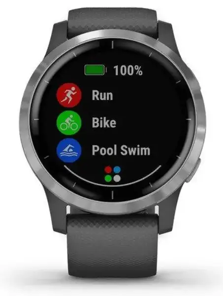 Смарт-годинник Garmin vivoactive 4 Shadow Gray/Silver (010-02174-03/010-02174-01)