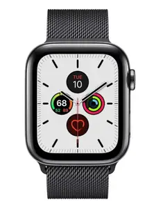 Смарт-годинник Apple Watch Series 5 LTE 44mm Space Black Steel w. Space Black Milanese Space Black Steel (MWWL2)