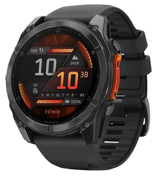 Спортивний годинник Garmin Fenix 8 51mm AMOLED Slate Gray with Black Silicone Band (010-02905-00)