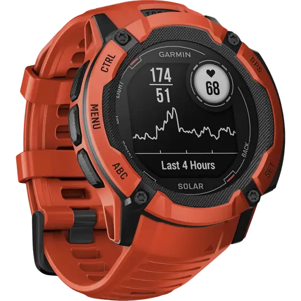 Смарт-годинник Garmin Instinct 2X Solar Flame Red (010-02805-11/01)