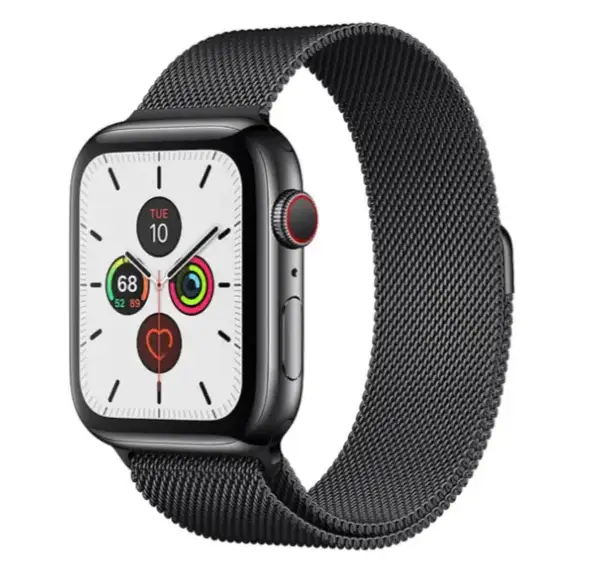 Смарт-годинник Apple Watch Series 5 LTE 44mm Space Black Steel w. Space Black Milanese Space Black Steel (MWWL2)