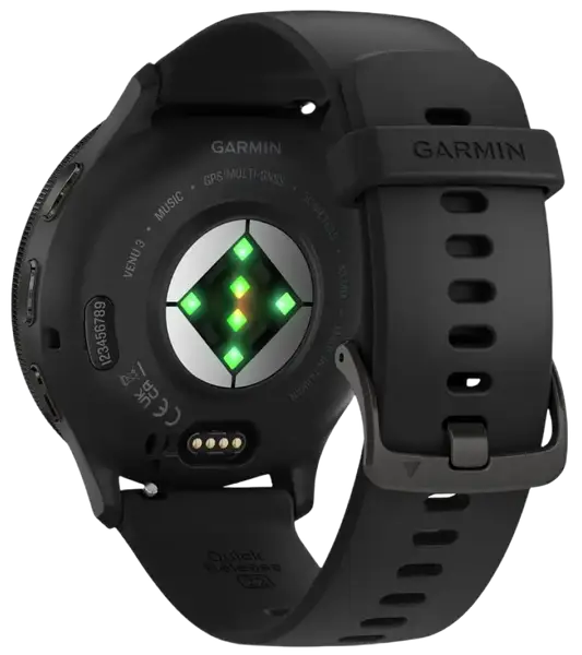 Смарт-годинник Garmin Venu 3 Slate S. Steel Bezel w. Black Case and S. Band (010-02784-01)