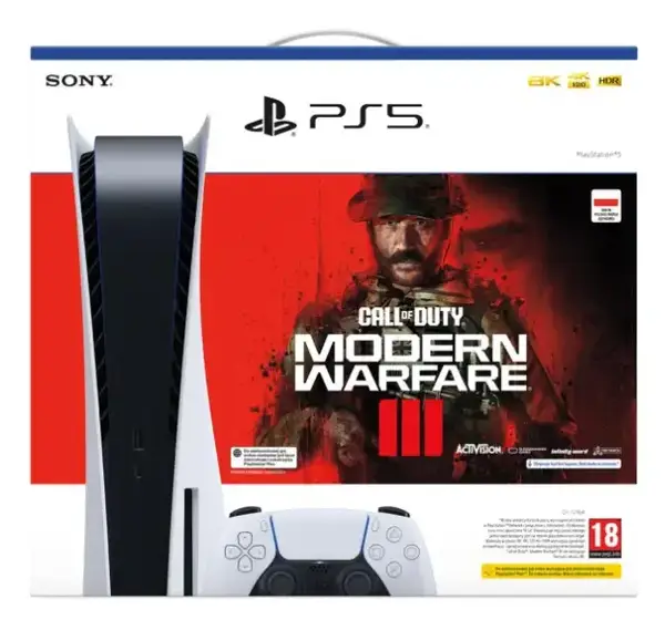 Стаціонарна ігрова приставка Sony PlayStation 5 + CoD MW3 (711719576754)