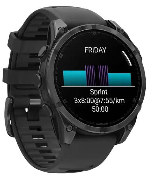 Спортивные часы Garmin Fenix 8 47mm AMOLED Slate Gray with Black Silicone Band (010-02904-00)