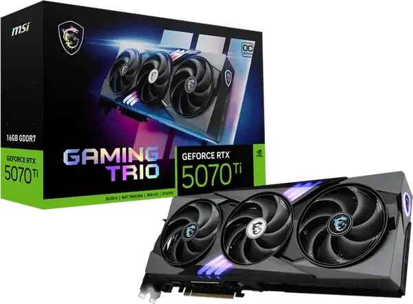 Відеокарта MSI GeForce RTX 5070 Ti 16G GAMING TRIO OC