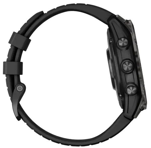 Смарт-часы Garmin Fenix 7 Pro Sapphire Solar Carbon G. DLC Tit. with Black Band (010-02777-10/11)