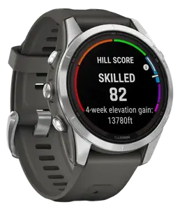 Смарт-часы Garmin Fenix 7S Pro Solar Silver w. Graphite Band (010-02776-00/01)