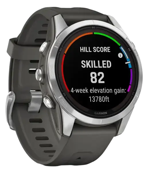 Смарт-часы Garmin Fenix 7S Pro Solar Silver w. Graphite Band (010-02776-00/01)
