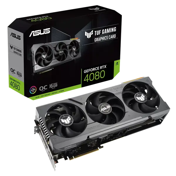 Відеокарта ASUS GeForce RTX 4080 TUF Gaming OC 16GB GDDR6X (TUF-RTX4080-O16G-GAMING)
