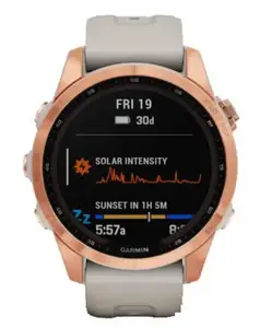 Смарт-годинник Garmin Fenix 7S Solar Rose Gold with Light Sand Band (010-02539-10/11)