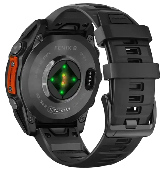 Спортивные часы Garmin Fenix 8 47mm AMOLED Slate Gray with Black Silicone Band (010-02904-00)