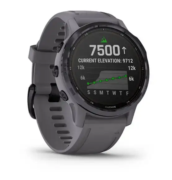 Смарт-годинник Garmin Fenix 6S Pro Solar Edition Amethyst Steel with Shale Gray Band (010-02409-15)