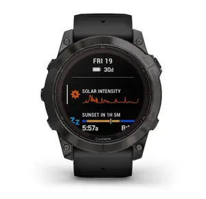 Смарт-годинник Garmin Fenix 7X Pro Sapphire Solar Carbon G. DLC Tit. with Black Band (010-02778-10/11)