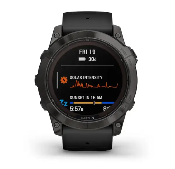 Смарт-годинник Garmin Fenix 7X Pro Sapphire Solar Carbon G. DLC Tit. with Black Band (010-02778-10/11)