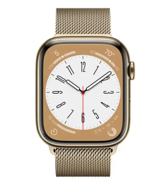 Смарт-годинник Apple Watch 8 45/Gold Milanese Loop LTE (MNKQ3)