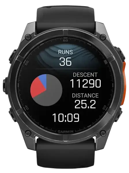 Спортивний годинник Garmin Fenix 8 51mm AMOLED Slate Gray with Black Silicone Band (010-02905-00)