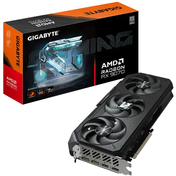 Відеокарта Gigabyte Radeon RX 9070 Gaming OC 16GB GDDR6 (GV-R9070GAMING OC-16GD)