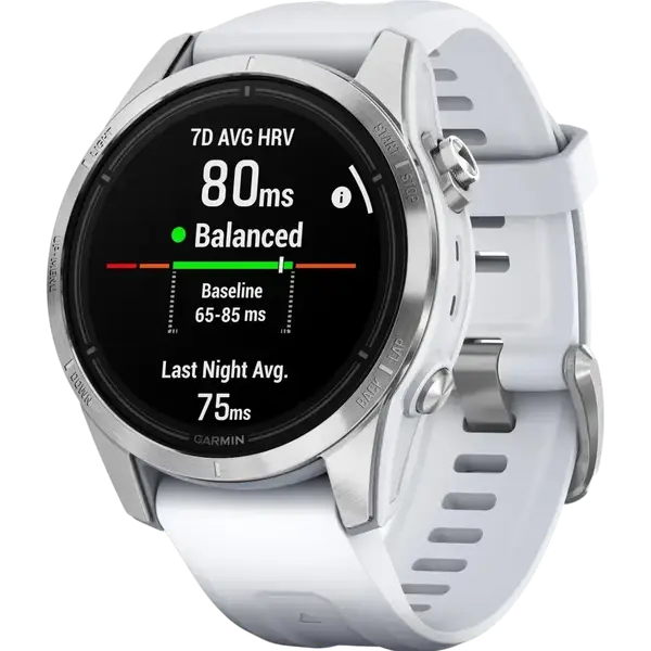 Смарт-часы Garmin Epix Pro Gen 2 42mm Silver w. Whitestone Band (010-02802-00/01)